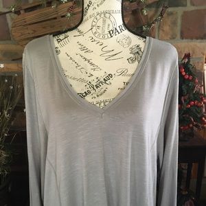 Perfect Gray V-Neck Tunic